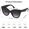 image:imageSOJOS Retro Oversized Cateye Sunglasses for Women Large Vintage Trendy Shades SJ2074BlackGrey