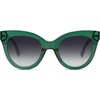 image:imageSOJOS Retro Oversized Cateye Sunglasses for Women Large Vintage Trendy Shades SJ2074GreenGrey