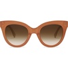image:imageSOJOS Retro Oversized Cateye Sunglasses for Women Large Vintage Trendy Shades SJ2074OrangeBrown