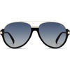 image:imageSOJOS Retro Oversized Polarized Aviator Sunglasses Women Men SJ2681  Unisex Big design UV400 protection lenses driving outdoor activitiesBlackBlue Grading