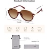 image:imageSOJOS Retro Oversized Polarized Aviator Sunglasses Women Men SJ2681  Unisex Big design UV400 protection lenses driving outdoor activitiesRedBrown Grading