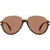 image:imageSOJOS Retro Oversized Polarized Aviator Sunglasses Women Men SJ2681  Unisex Big design UV400 protection lenses driving outdoor activitiesTortoiseBrown