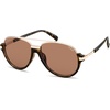 image:imageSOJOS Retro Oversized Polarized Aviator Sunglasses Women Men SJ2681  Unisex Big design UV400 protection lenses driving outdoor activitiesTortoiseBrown