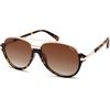 image:imageSOJOS Retro Oversized Polarized Aviator Sunglasses Women Men SJ2681  Unisex Big design UV400 protection lenses driving outdoor activitiesTortoiseBrown Grading