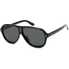 image:imageSOJOS Retro Oversized Polarized Aviator Sunglasses for Women Men 70s 80s Trendy UV400 Shades SJ2666BlackGrey