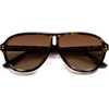 image:imageSOJOS Retro Oversized Polarized Aviator Sunglasses for Women Men 70s 80s Trendy UV400 Shades SJ2666Brown TortoiseBrown