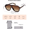 image:imageSOJOS Retro Oversized Polarized Aviator Sunglasses for Women Men 70s 80s Trendy UV400 Shades SJ2666Brown TortoiseBrown