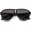 image:imageSOJOS Retro Oversized Polarized Aviator Sunglasses for Women Men 70s 80s Trendy UV400 Shades SJ2666Dark TortoiseGrey