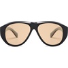 image:imageSOJOS Retro Oversized Polarized Aviator Sunglasses for Women Men Vintage 70s Style UV Protection Sunnies SJ2328BlackLight Brown