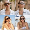 image:imageSOJOS Retro Oversized Polarized Aviator Sunglasses for Women Men Vintage 70s Style UV Protection Sunnies SJ2328Bright BlackGrey Grading