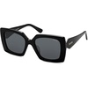 image:imageSOJOS Retro Oversized Square Acetate Sunglasses Women Polarized Trendy Ladies Shades Sun Glasses Big CrushBlackGrey