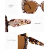 image:imageSOJOS Retro Oversized Square Acetate Sunglasses Women Polarized Trendy Ladies Shades Sun Glasses Big CrushTortoiseBrown