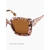 image:imageSOJOS Retro Oversized Square Acetate Sunglasses Women Polarized Trendy Ladies Shades Sun Glasses Big CrushTortoiseBrown
