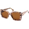 image:imageSOJOS Retro Oversized Square Acetate Sunglasses Women Polarized Trendy Ladies Shades Sun Glasses Big CrushTortoiseBrown