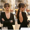 image:imageSOJOS Retro Oversized Square Acetate Sunglasses Women Polarized Trendy Ladies Shades Sun Glasses Big CrushWhiteBrown