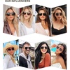 image:imageSOJOS Retro Oversized Square Polarized Sunglasses for Women Men Vintage Shades Classic Large Metal Sun GlassesGold