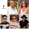 image:imageSOJOS Retro Oversized Square Sunglasses for Women Men Vintage Large Double Bridge Metal Frame Unisex Sunglasses SJ1180SilverGrey Grading