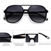 image:imageSOJOS Retro Polarized Aviator Sunglasses Womens Mens Classic 80s 90s Vintage Trendy Square Aviators SJ2174BlackGrey