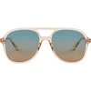 image:imageSOJOS Retro Polarized Aviator Sunglasses Womens Mens Classic 80s 90s Vintage Trendy Square Aviators SJ2174Clear BrownGreen Gradient Brown