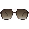 image:imageSOJOS Retro Polarized Aviator Sunglasses Womens Mens Classic 80s 90s Vintage Trendy Square Aviators SJ2174Dark TortoiseBrown