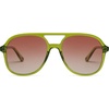 image:imageSOJOS Retro Polarized Aviator Sunglasses Womens Mens Classic 80s 90s Vintage Trendy Square Aviators SJ2174Light GreenGradient Pink