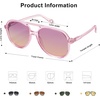 image:imageSOJOS Retro Polarized Aviator Sunglasses Womens Mens Classic 80s 90s Vintage Trendy Square Aviators SJ2174Light PurplePurple Gradient Brown