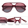 image:imageSOJOS Retro Polarized Aviator Sunglasses Womens Mens Classic 80s 90s Vintage Trendy Square Aviators SJ2174RedRed Gradient Blue
