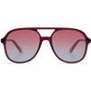 image:imageSOJOS Retro Polarized Aviator Sunglasses Womens Mens Classic 80s 90s Vintage Trendy Square Aviators SJ2174RedRed Gradient Blue