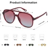 image:imageSOJOS Retro Polarized Aviator Sunglasses Womens Mens Classic 80s 90s Vintage Trendy Square Aviators SJ2174RedRed Gradient Blue