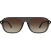 image:imageSOJOS Retro Polarized Aviator Sunglasses Womens MensTrendy Rectangle 70s UV400 Shades Sun Glasses SJ2712GreyBrown Grading