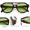 image:imageSOJOS Retro Polarized Aviator Sunglasses Womens Vintage Shades Trendy Stylish Sunnies SJ2343Tortoise  Green Lens