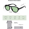 image:imageSOJOS Retro Polarized Aviator Sunglasses for Women Men 80s 90s Trendy UV400 Shades SJ2648BlackLight Green Tint