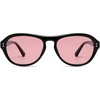 image:imageSOJOS Retro Polarized Aviator Sunglasses for Women Men 80s 90s Trendy UV400 Shades SJ2648BlackLight Pink Tint
