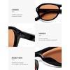 image:imageSOJOS Retro Polarized Aviator Sunglasses for Women Men 80s 90s Trendy UV400 Shades SJ2648BlackLight Yellow Tint