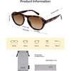 image:imageSOJOS Retro Polarized Aviator Sunglasses for Women Men 80s 90s Trendy UV400 Shades SJ2648Brown TortoiseBrown