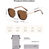 image:imageSOJOS Retro Polarized Aviator Sunglasses for Women Men Square Shades Tangle Free UV400 Protection Running Fishing SJ2754Demigold