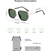 image:imageSOJOS Retro Polarized Aviator Sunglasses for Women Men Square Shades Tangle Free UV400 Protection Running Fishing SJ2754Goldgreen Lens