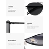 image:imageSOJOS Retro Polarized Aviator Sunglasses for Women Men Vintage 70s Style UV Protection Womens Mens Sun Glasses SJ1265BlackGrey
