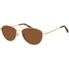image:imageSOJOS Retro Polarized Aviator Sunglasses for Women Men Vintage 70s Style UV Protection Womens Mens Sun Glasses SJ1265GoldBrown