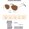 image:imageSOJOS Retro Polarized Aviator Sunglasses for Women Men Vintage 70s Style UV Protection Womens Mens Sun Glasses SJ1265GoldBrown