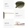 image:imageSOJOS Retro Polarized Aviator Sunglasses for Women Men Vintage 70s Style UV Protection Womens Mens Sun Glasses SJ1265GoldGradient Greyishgreen