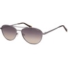 image:imageSOJOS Retro Polarized Aviator Sunglasses for Women Men Vintage 70s Style UV Protection Womens Mens Sun Glasses SJ1265Light GunmetalGradient Greyishbrown