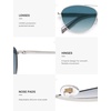 image:imageSOJOS Retro Polarized Aviator Sunglasses for Women Men Vintage 70s Style UV Protection Womens Mens Sun Glasses SJ1265SilverGradient Blue