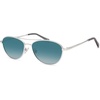 image:imageSOJOS Retro Polarized Aviator Sunglasses for Women Men Vintage 70s Style UV Protection Womens Mens Sun Glasses SJ1265SilverGradient Blue
