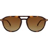 image:imageSOJOS Retro Polarized Aviator Sunglasses for Women MenTrendy Square Shades UV400 Protection SJ2605Brown TortoiseGradient Brown
