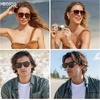 image:imageSOJOS Retro Polarized Aviator Sunglasses for Women MenTrendy Square Shades UV400 Protection SJ2605GreenGrey