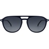 image:imageSOJOS Retro Polarized Aviator Sunglasses for Women MenTrendy Square Shades UV400 Protection SJ2605Shiny BlueGradient Grey