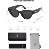 image:imageSOJOS Retro Polarized Cat Eye Sunglasses Womens Vintage Shades Trendy Stylish Sunnies SJ2331ABlack  Grey Lens