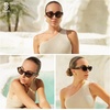 image:imageSOJOS Retro Polarized Cat Eye Sunglasses Womens Vintage Shades Trendy Stylish Sunnies SJ2331ADemi  Grey Lens