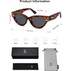 image:imageSOJOS Retro Polarized Cat Eye Sunglasses Womens Vintage Shades Trendy Stylish Sunnies SJ2331ADemi  Grey Lens